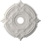 Ekena Millwork Attica PVC Medallion (Canopies up to 6 3/4"), 19"OD x 3 1/2"ID x 1"P, UltraCover Satin Blossom White CMP19ATGBW - alternate 1